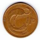 Ireland, 1 Penny, 1992